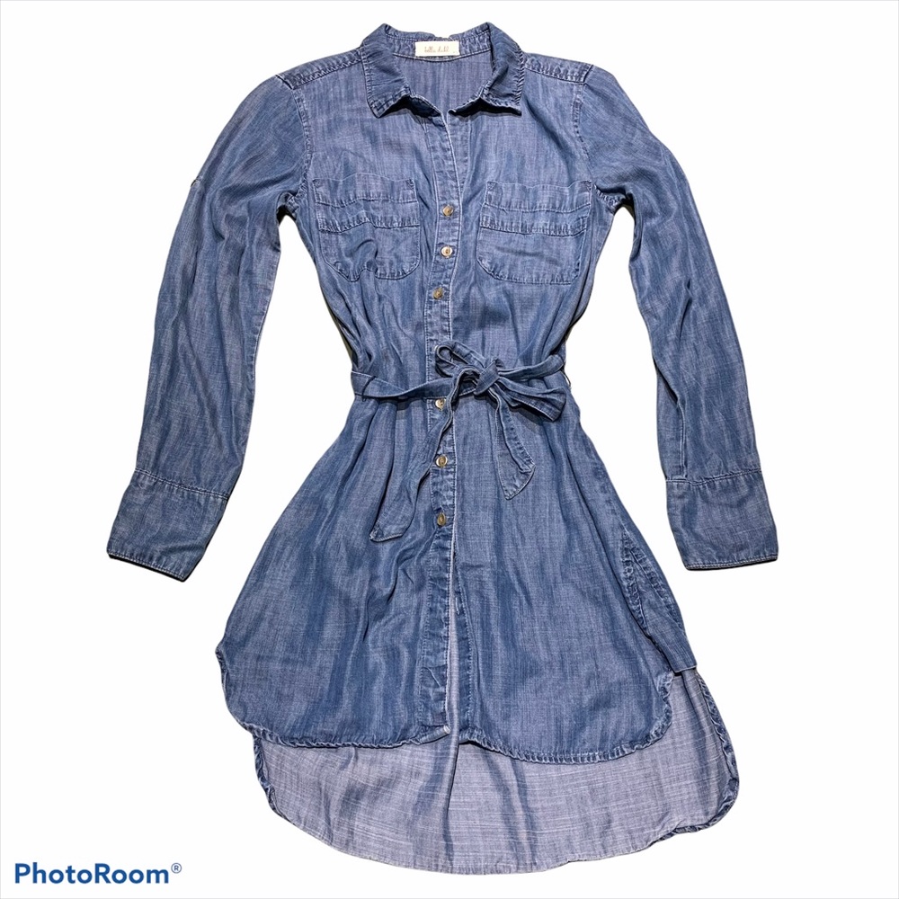 Long Sleeve Denim Dress SIze xs